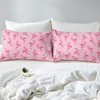 Erosebridal Pastel Pink Sheet Set Full Size Cute Flamingo Fitted