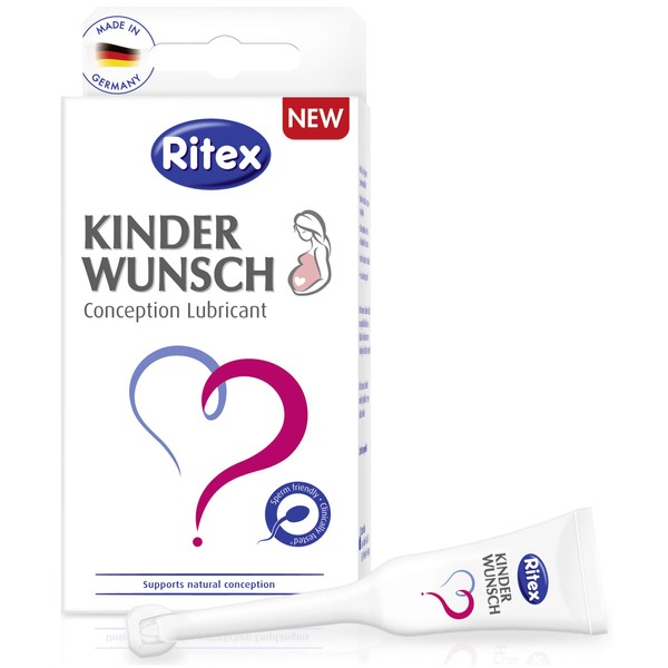 Ritex KINDERWUNSCH Fertility Lubricant Contributes to Natural Design, Clinically Tested, 1 Can of 8 Applicators x 4 ml, Made in Germany