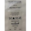 Manchester Mills Protect360° Shower Curtain Beige Petite Dot Microban HOOKLESS