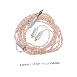 MERRYHAPY Plated 3.5mm Earphone Cable Coiled Headphone Wire Long Cable for Devices