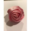 Unbranded Rose Shaped Lapel Stud Pin - Bright Pink Silky