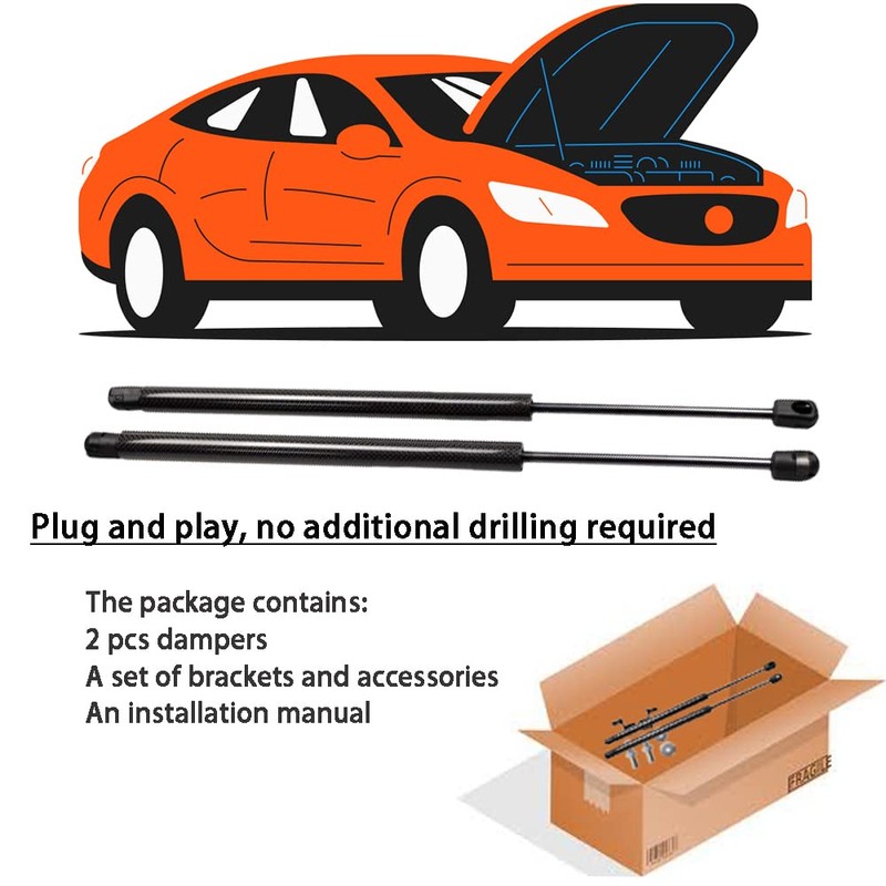 TSUBASA Lift Supports for Mitsubishi Lancer EVO 1 2 3
