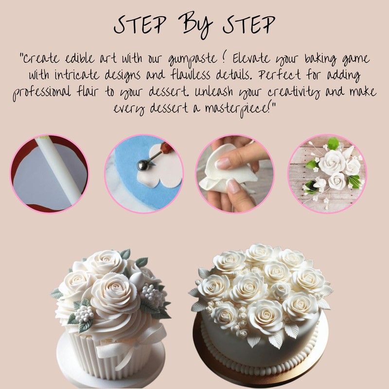 Confect Confect Gum Paste for Christmas Cakes Fondant Chefs Choice