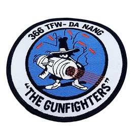 Squadron Nostalgia LLC 366th TFW Da Nang Patch - with Hook and Loop, 3.5"