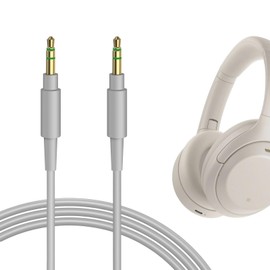 GEEKRIA Audio Cable Compatible with WH-1000XM5 WH-1000XM4 WH-1000XM3 WH-XB910N WH-XB900N WH-CH520 WH-CH720N INZONE H5 Headphone Cable 1/8" to 3.5mm Replacement Stereo 4 ft1.2 m