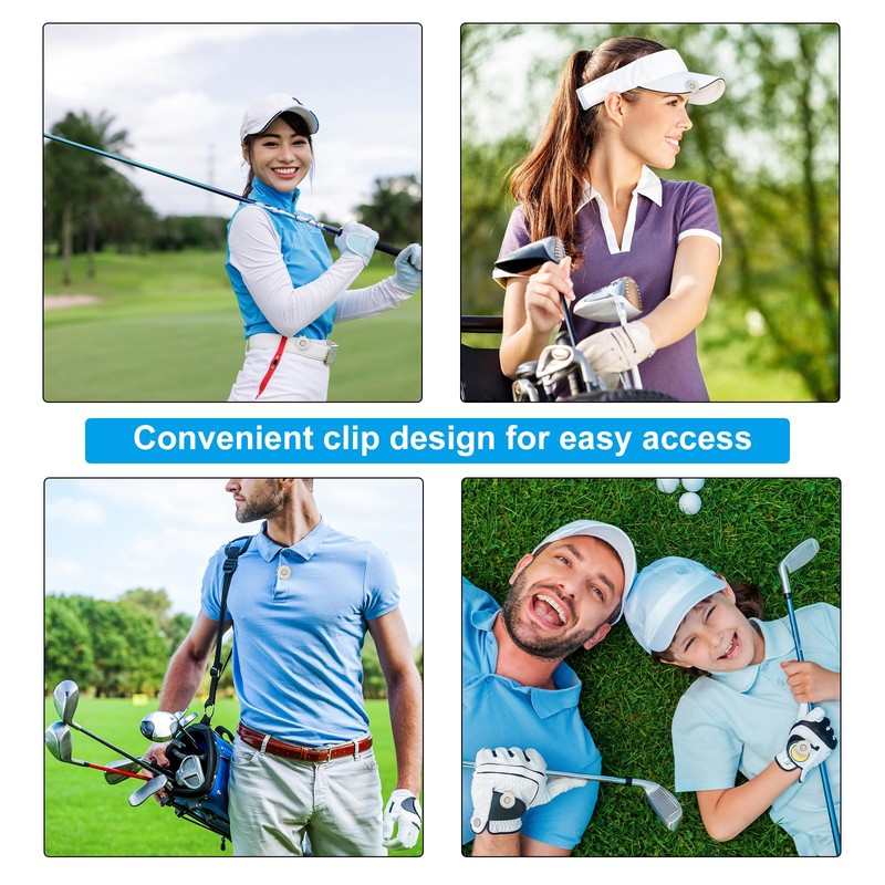 PATIKIL Magnetic Golf Ball Marker Holder, 6 Pack Metal Golf