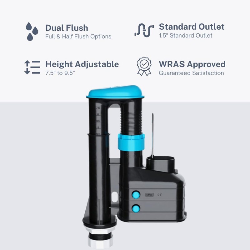 Hulthor Toilet Syphon Replacement Kit - Universal Dual Flush Syphon
