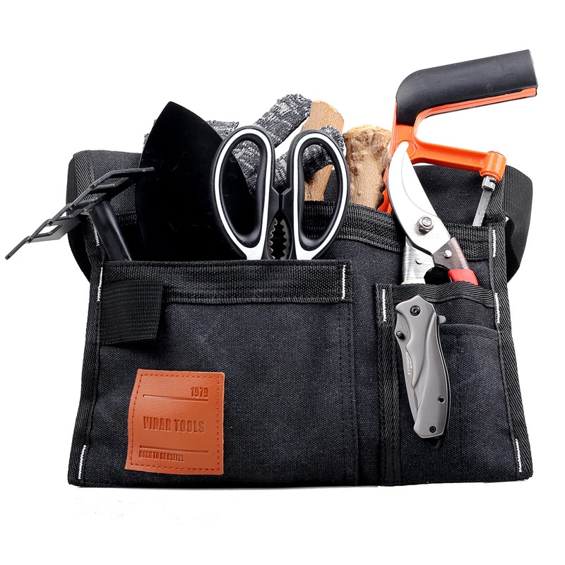 VIDAR TOOLS 6-Pocket Single Side Tool Belt Pouch/Utility Belt/Work Apron