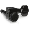 AllParts True Lok Mid-size Locking Tuners - 3+3, Black