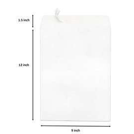 SciTag Emporium 9x12 Tyvek Envelopes, Self Seal Tear Resistant Catalog Envelopes, Peel and Seal, 14 lb, Puncture and Water Proof, 30 Pack of 9 x 12 inch Envelopes