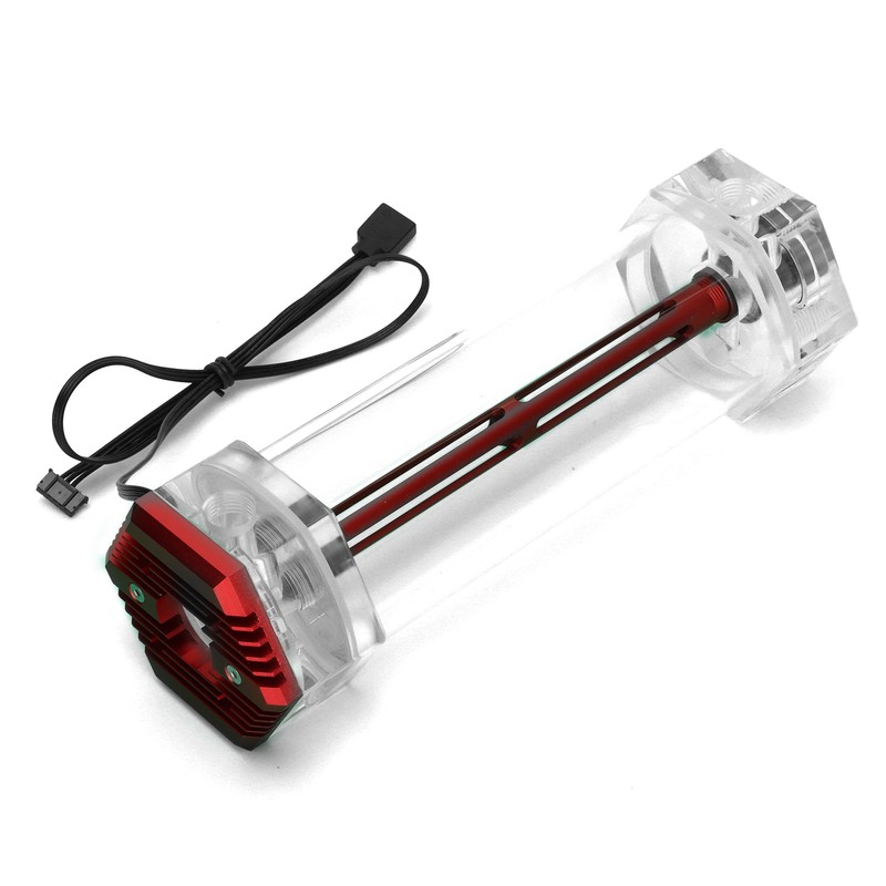 Water Cooling Tank Symphony RGB Lighting Effect Transparent Hex Computer