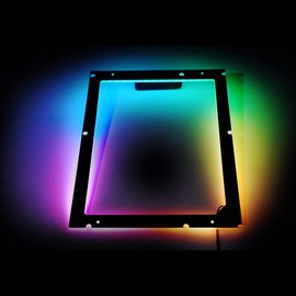 Formulamod Micro ATX Motherboard RGB Backplate M-ATX Light-Emitting Back-Plane 5V 3 Pin ARGB Desktop Decor Lamp Strip Back Light Pad (M-ATX)