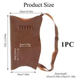 Microfiber Leather Archery Arrow Quiver with Arrow Slots, Adjustable Shoulder Strap, Recurve Bow Accessories Portable Bow Holder for Outdoor Hiking, Cosplay, Hunting, Shooting, Targeting (Brown)