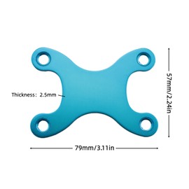 DGHAOP 2PCS Skateboard Gasket Metal Longboard Deck Protector Washer Support Prevent Sink Protective Sinking Hardware