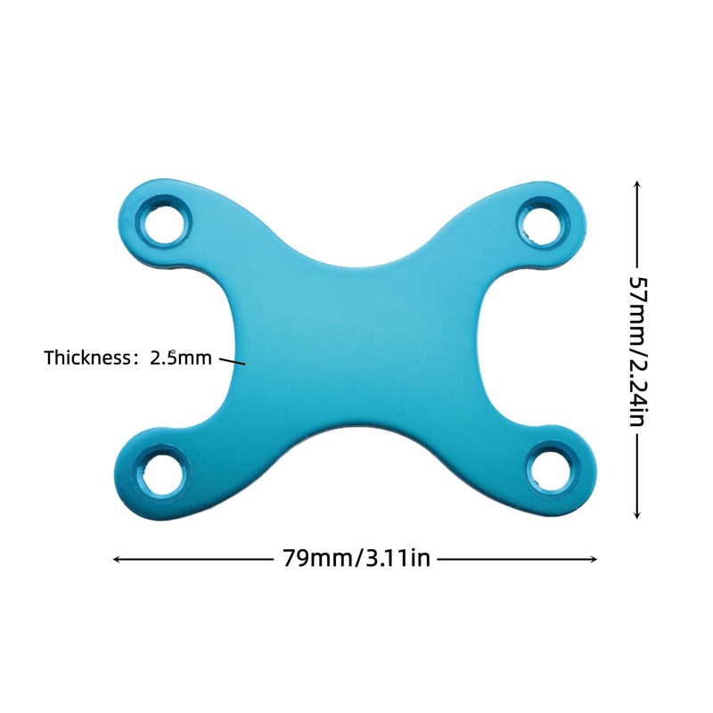 DGHAOP 2PCS Skateboard Gasket Metal Longboard Deck Protector Washer Support