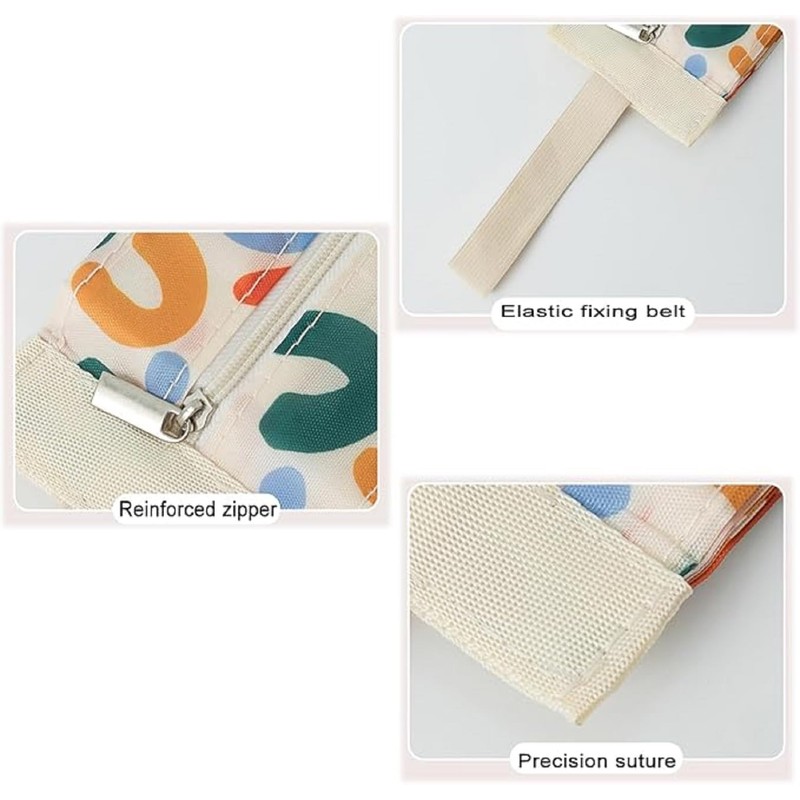 Reusable Shopping Bags, Foldable Grocery Storage Tote, Waterproof Oxford Cloth