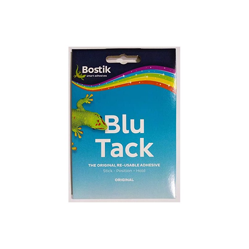 Bostik Blu-tack Original Mastic Putty Adhesive Non-Toxic Blue 60g Ref