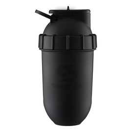 ShakeSphere Tumbler VIEW: Protein Shaker Bottle Smoothie Cup with Clear Window, 24 oz - Bladeless Blender Cup Purees Fruit, No Mixing Ball - Drink Powder Shake Mixer for Pre Workout, Gym (Matte Black)