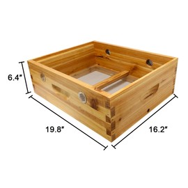 Assembled Beehive Quilt Box, 10 Frame Langstroth Bee Hive Winter Quilt Box Beeswaxed Coated for Bee Hive Winter Beekeeping Supplies