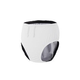 EEOST Youth Special Needs Reusable Swim Diapers Swimwear for Incontinence Cloth Diaper Covers Waterproof,Leakproof, Unisex (White, 6-8T)