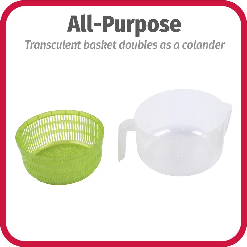 GoodCook Salad Spinner, Green