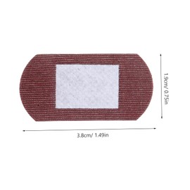 SAFIGLE 50pcs Round Spot Bandages Breathable Fabric Small Fingertip Sheer Bandages for Face Hand Injuries