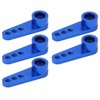 5Pcs 25T Servo Horns Aluminium Alloy Steering Servo Arms Blue