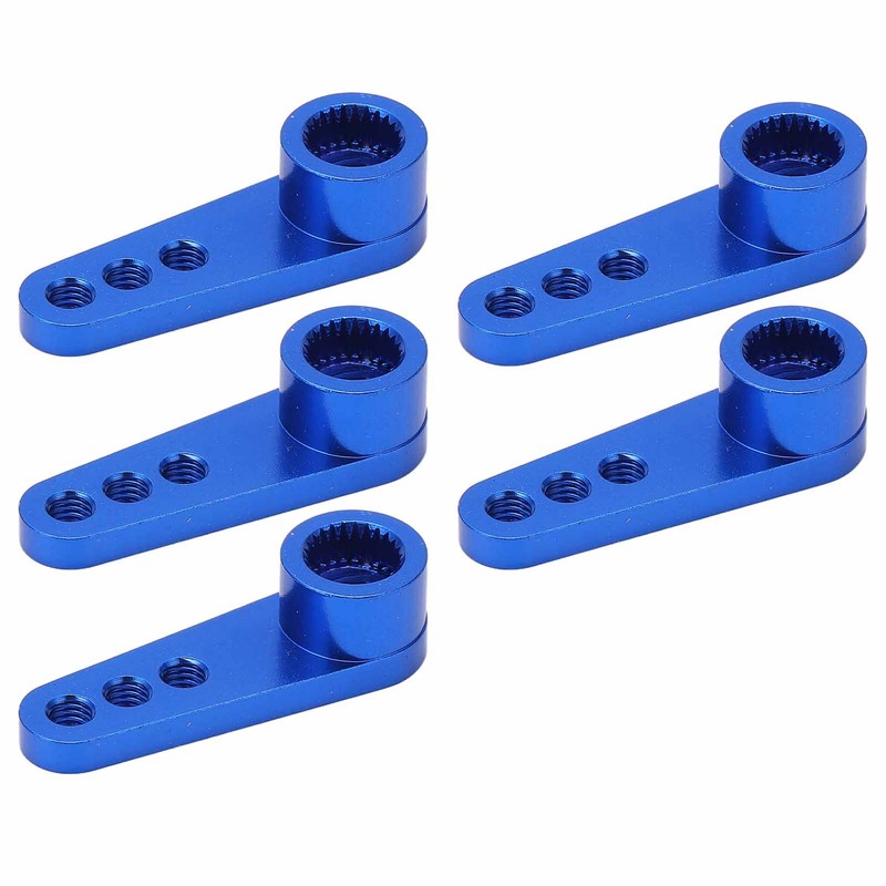 5Pcs 25T Servo Horns Aluminium Alloy Steering Servo Arms Blue