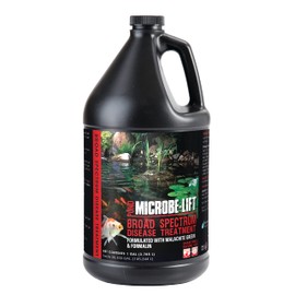 MICROBE-LIFT MICROBE-LIFT BSDTG1 Broad Spectrum Disease Treatment for Ponds and Outdoor Water Gardens, for Live Koi Fish, Goldfish, Plants, and Decor, 1 Gallon