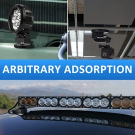 6Pcs Neodymium Mounting Magnet Base - 1.7 Inch Round M6 Thread Stud With Anti-Scratch Strong Pull Force for Lighting Bar, Camera, Cabinet, Blackboard, Refrigerator (Screws Included)