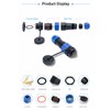Elecbee Aviation Cable Circular Connector, SP17 3 Pin Waterproof &