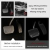 Middrivr Auto Aluminum Pedal Covers, Brake Accelerator Pedal Covers, Foot