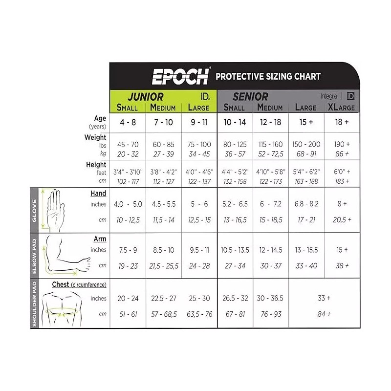 Epoch iD Lacrosse Shoulder Pads for Attack, Middie and Defensemen