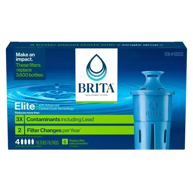 Brita Elite Replacement Water Filters, 4-Count