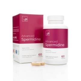 Natural Spermidine 4mg x 60 Capsules - Third Party Tested - Natural Pure Spermidine Supplement - Vitality Pro