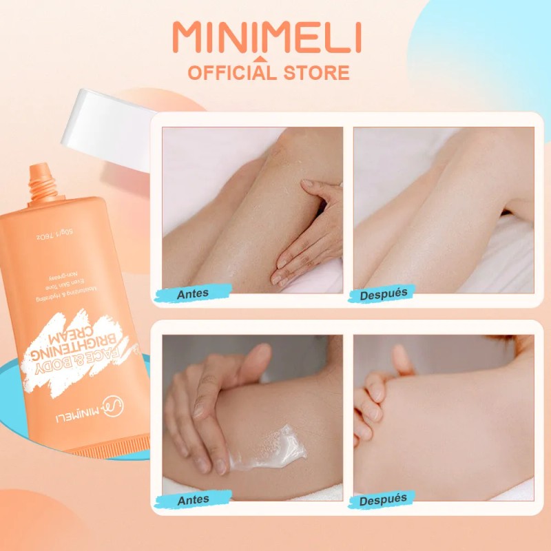 Minimeli Crema Iluminadora Para Rostro Y Cuerpo, Hidratante