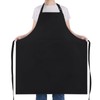 NLUS Extra Large Aprons for Men, Adjustable Black Chef Apron