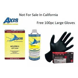 AXIS Clear Coat 2K Acrylic Urethane 4:1 Gallon Clearcoat Medium Kit AXIS