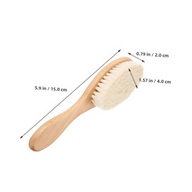 SEWACC 3pcs Wooden Hair Brush Soft Bristles for Gentle Scalp Care Ergonomic Handle for Easy Grooming Grooming Tool for Newborns