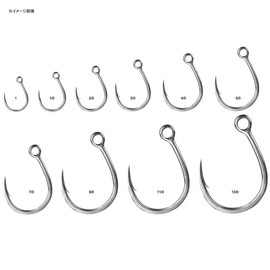 BKK Lone DIABLO 8091-HG 1 Lone Diablo/Blue GT Tuna Diving Pencil Popper Plug Single Hook (Silver, 11/0)