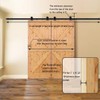 CCJH 6.6FT Sliding Barn Door Hardware Kit, Heavy Duty, Smoothly