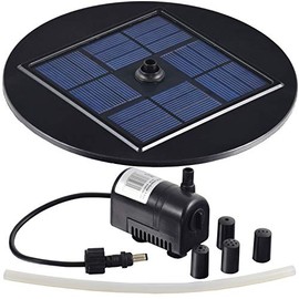 Agora-Tec 1.5W solar pond pump 1.5 Watt Hmax .: 155l / h fontaine Height: 0.50m for garden pond or fountain
