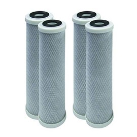 4-Pack Replacement GE GXWH04F Activated Carbon Block Filter - Universal 10 inch Filter for GE HOUSEHOLD PRE-FILTRATION SYSTEM