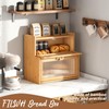 FILWH Bread Box for Kitchen Countertop Double Layer Large Corner
