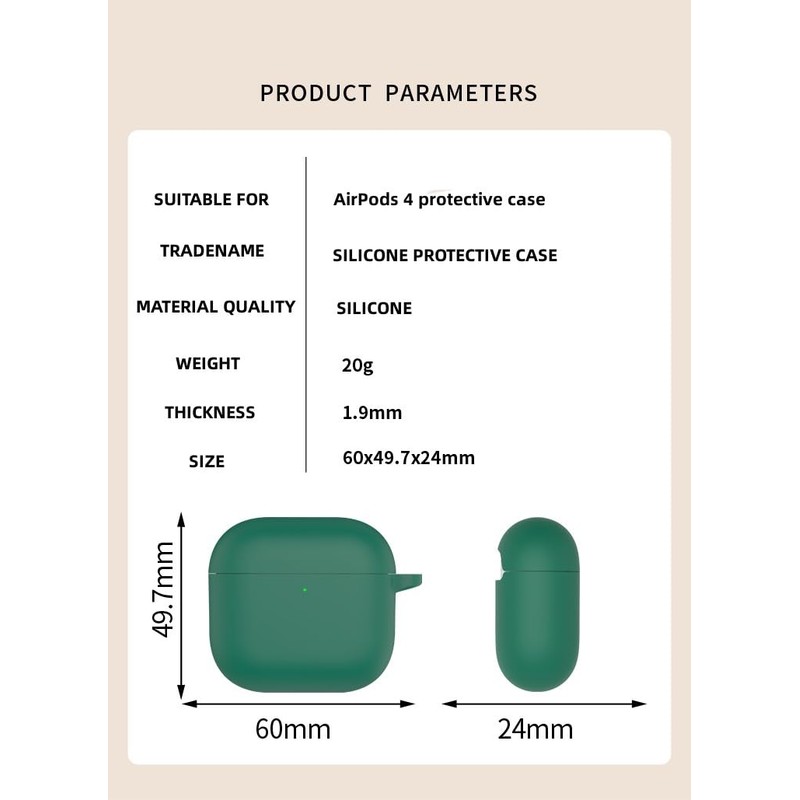 FTRONGRT Case Compatible with AirPods 4 2024, Soft TPU, Scratch-Resistant