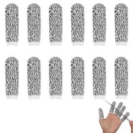 Pack of 10 Cut Resistant Finger Cots, Finger Protection, Finger Cots Cut Resistant, Reusable Thumb Protection, Finger Protection for Injury, Fingertip Protection for Work, Kitchen, Garden, Sculpture