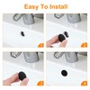 uxcell 2Pcs Sink Overflow Cover Basin Trim Copper Overflow Rings