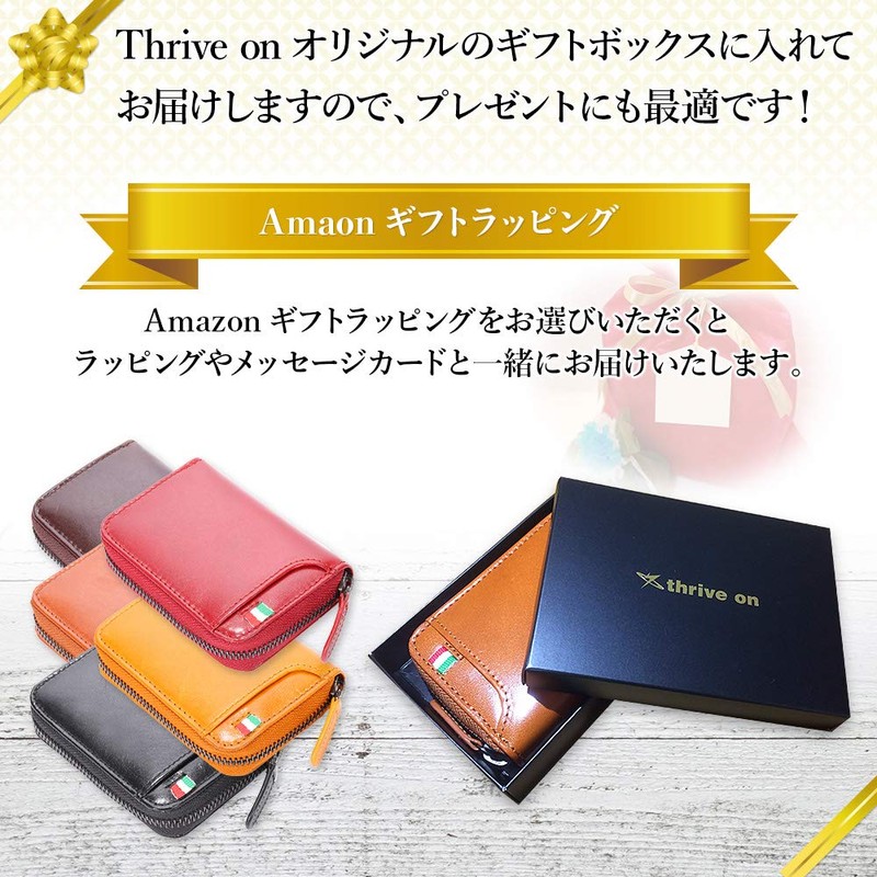 Thrive on Men's Card Case, Skimming, Large Capacity, Women's Credit