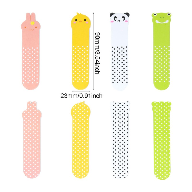 Honbay 40PCS Mini Nail Files Cute Animal Pattern Fingernail Buffers