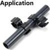 40PCS Double Clips Pipe Clamp Clips, PVC Plastic Shelf Pole
